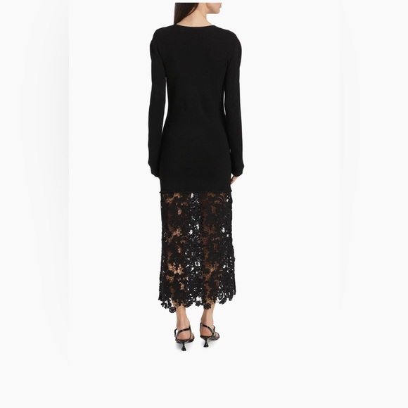 Sea New York Black Lace Sabine knit Midi Dress. Small NWT - Picture 5 of 6